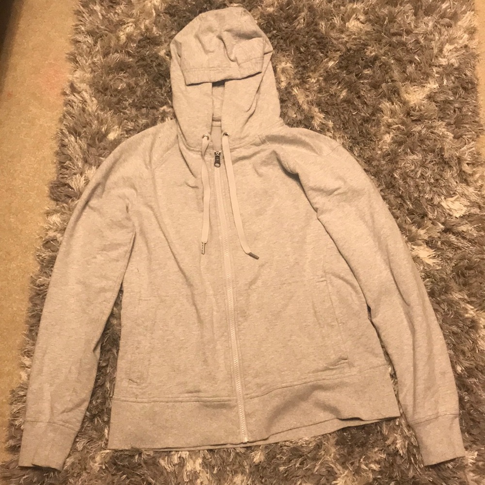 lululemon grey hoodie/zip up